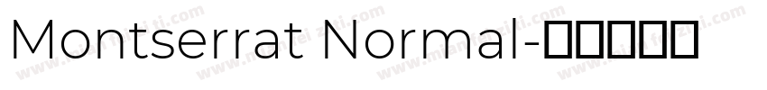 Montserrat Normal字体转换